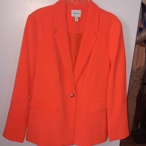 Nine West Bold Orange Women's Blazer